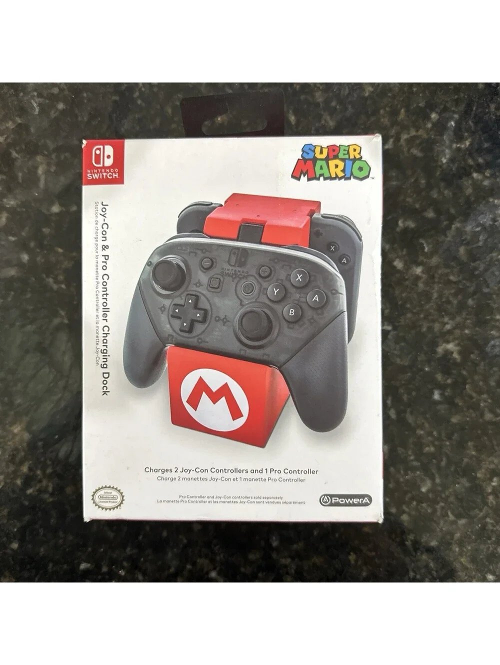 PowerA Super Mario Joy-Con & Pro Controller Charging Dock for Nintendo Switch